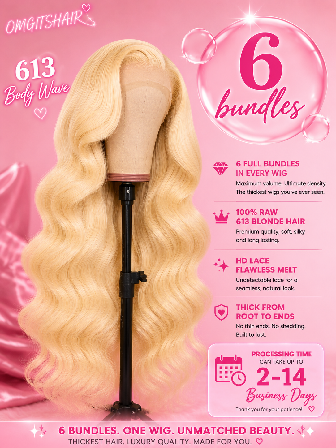 613 BODY WAVE LACE WIG