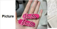 Pink Barbie Clips (PAIR)