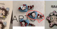 Jean Heart BB Clips (PAIR)
